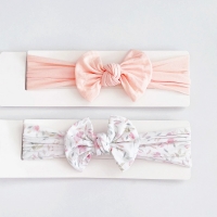 Baby Headband Comfy Wide Bow 2pcs(TBHB8558)